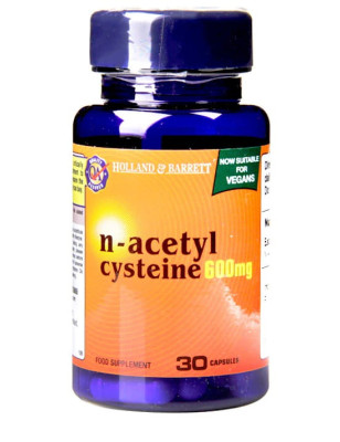 HOLLAND-BARRETT NAC N-ACETYL CYSTEINE 600mg-30kaps