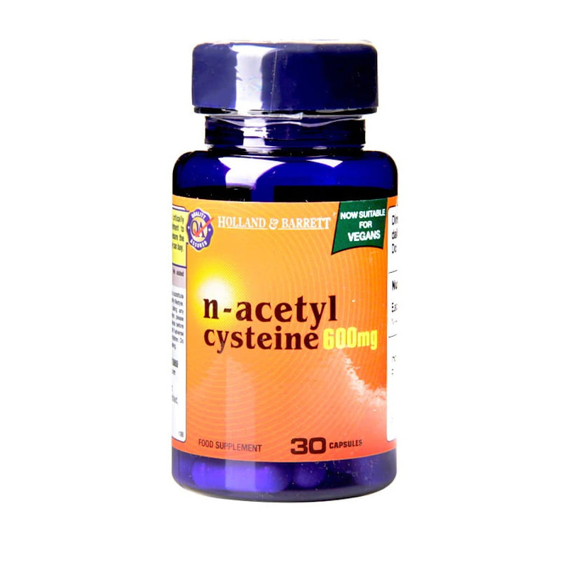 HOLLAND-BARRETT NAC N-ACETYL CYSTEINE 600mg-30kaps HOLLAND-BARRETT NAC N-ACETYL CYSTEINE 600mg-30kaps