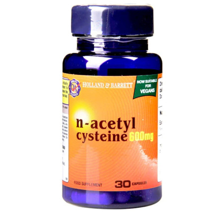 HOLLAND-BARRETT NAC N-ACETYL CYSTEINE 600mg-30kaps