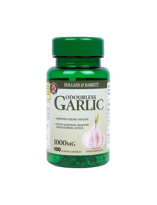 HOLLAND-BARRETT ODOURLESS GARLIC 1000mg - 100kaps
