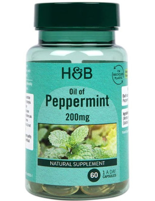 HOLLAND-BARRETT OIL OF PEPPERMINT 200mg-60kaps