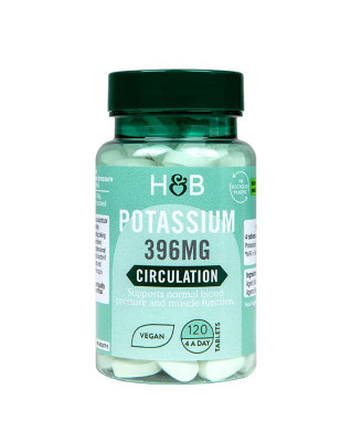 HOLLAND-BARRETT POTASSIUM 396 mg - 120 tabl vegan