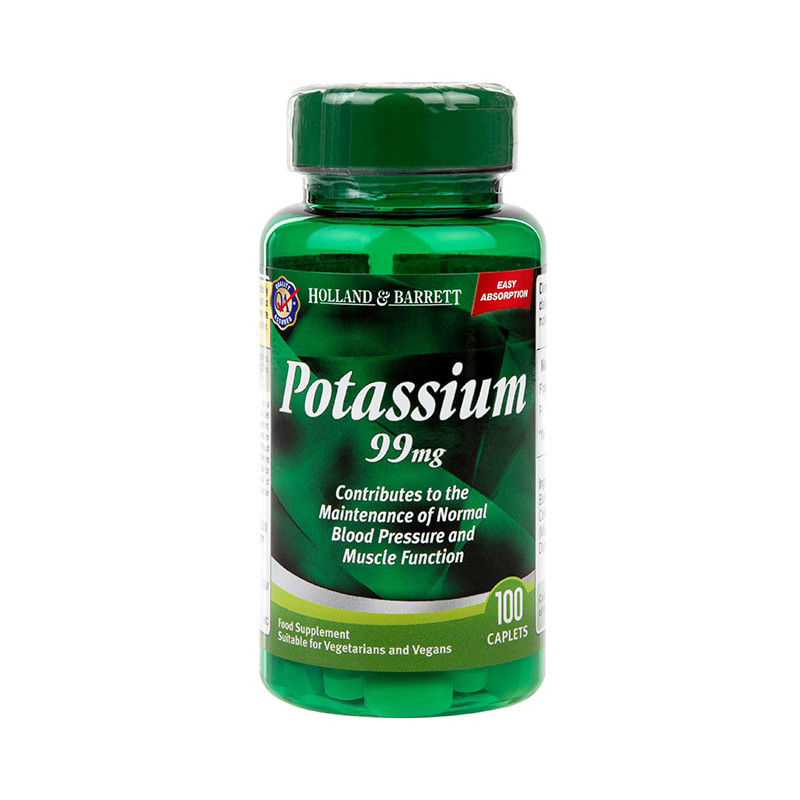 HOLLAND-BARRETT POTASSIUM 99mg - 100tabl HOLLAND-BARRETT POTASSIUM 99mg - 100tabl