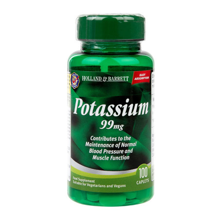 HOLLAND-BARRETT POTASSIUM 99mg - 100tabl