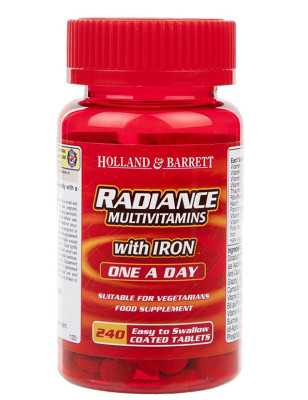 HOLLAND-BARRETT RADIANCE MULTI VITAMINS & IRON 60t