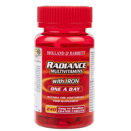 HOLLAND-BARRETT RADIANCE MULTI VITAMINS & IRON 60t