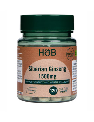HOLLAND-BARRETT SIBERIAN GINSENG 1500mg - 120tab 