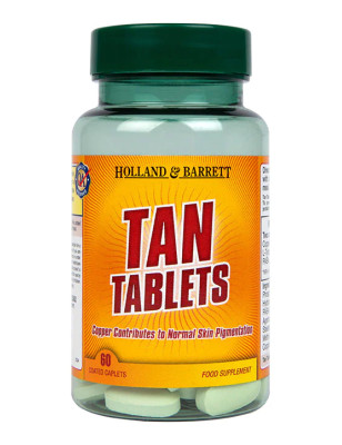 HOLLAND-BARRETT TAN TABLETS - 60caplets
