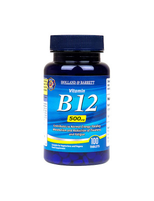 HOLLAND-BARRETT VITAMIN B12 500mcg - 100tabl