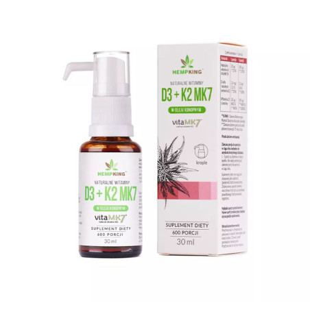 Hemp King WITAMINA D3+K2MK7 - 30 ml