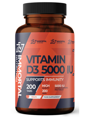 IMMORTAL VITAMIN D3 5000IU 200tabl