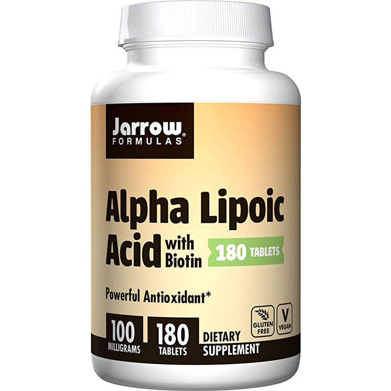 JARROW ALPHA LIPOIC ACID 100mg w/BIOTIN 90 kaps. JARROW ALPHA LIPOIC ACID 100mg w/BIOTIN 90 kaps.