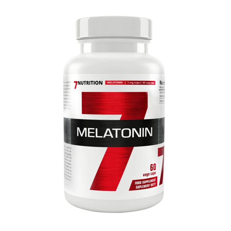 7 NUTRITION MELATONIN 1 mg - 60 kaps vege 7 NUTRITION MELATONIN 1 mg - 60 kaps vege
