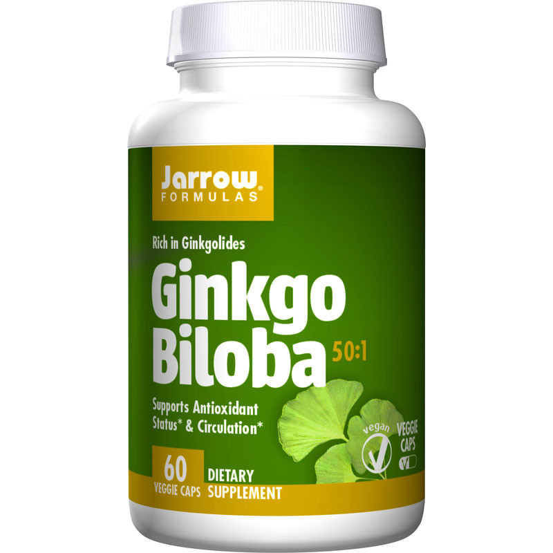 JARROW FORMULAS GINKGO BILOBA 50:1 - 60 kaps JARROW FORMULAS GINKGO BILOBA 50:1 - 60 kaps