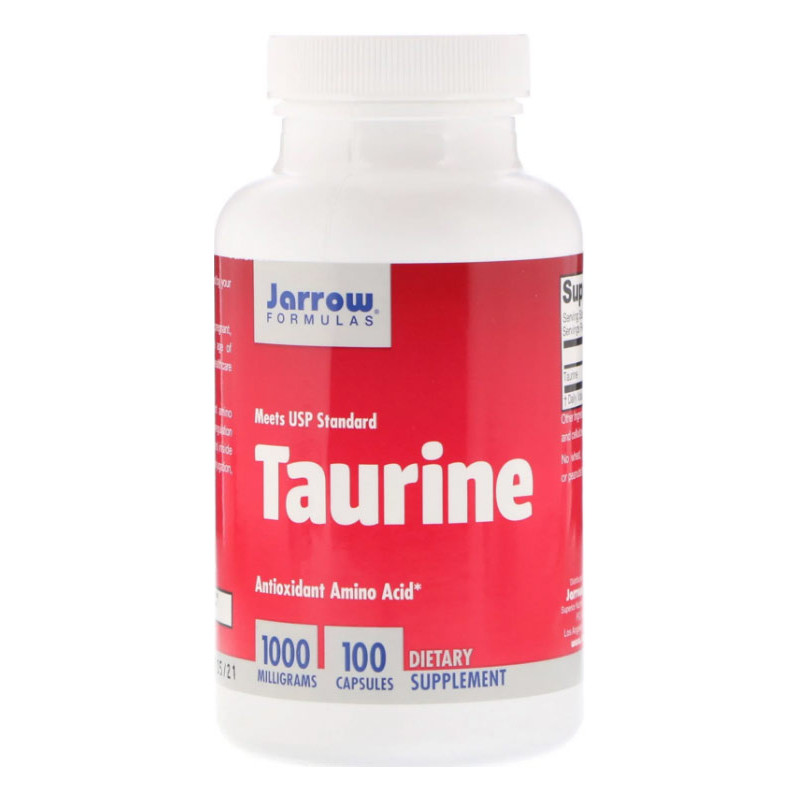 JARROW FORMULAS TAURINE 1000mg - 100 kaps JARROW FORMULAS TAURINE 1000mg - 100 kaps
