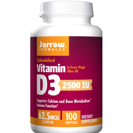 JARROW FORMULAS VITAMIN D3 2500iu - 100 softgel