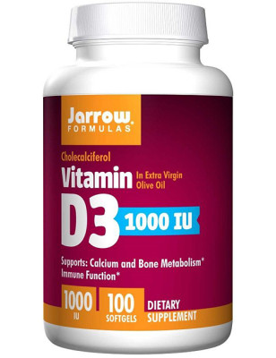 JARROW FORMULAS VITAMIN D3 1000IU - 100softgel
