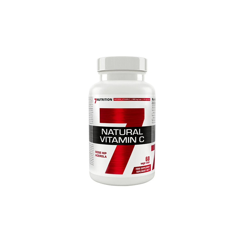 7 NUTRITION NATURAL VITAMIN C 60 kaps vege 7 NUTRITION NATURAL VITAMIN C 60 kaps vege
