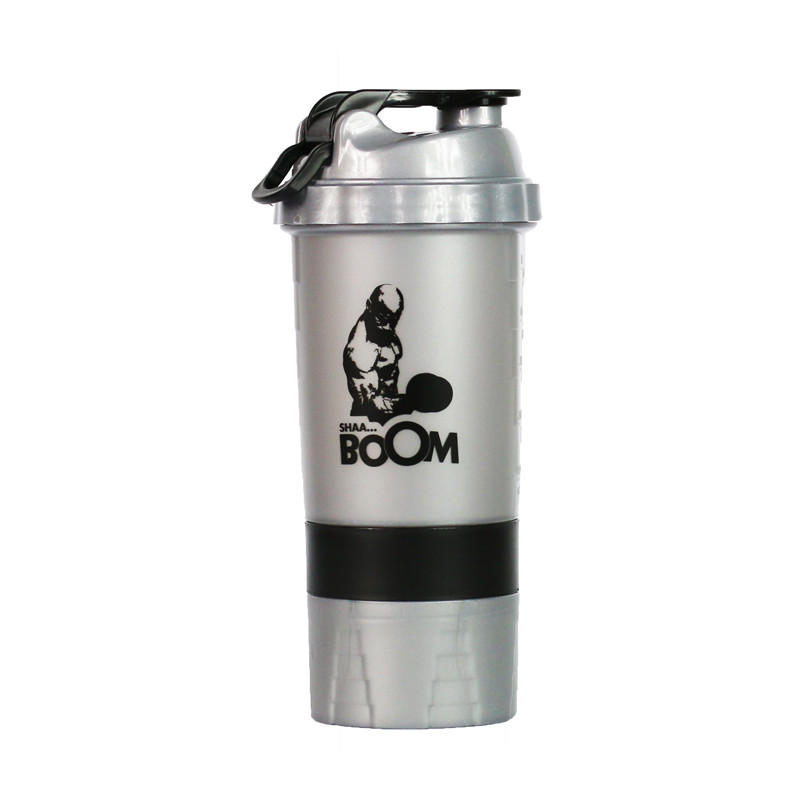 LEVRONE SHAKER 500ml silver/black