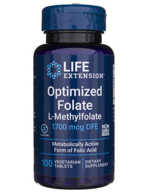 LIFE EXTENSION OPTIMIZED FOLATE 1700mcg-100tabl