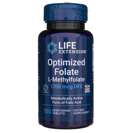 LIFE EXTENSION OPTIMIZED FOLATE 1700mcg-100tabl