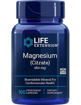 LIFE EXTENSION MAGNESIUM CITRATE 160mg-100 kaps
