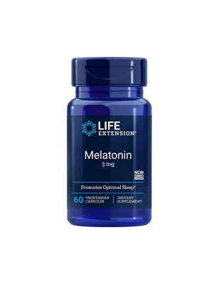 LIFE EXTENSION MELATONIN 3mg -  60kaps