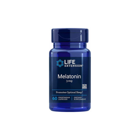 LIFE EXTENSION MELATONIN 3mg -  60kaps
