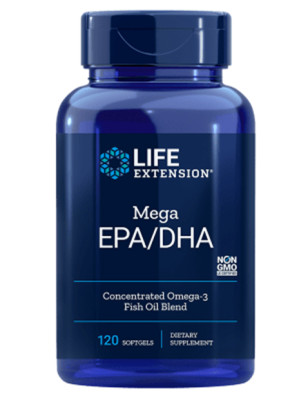 LIFE EXTENSION MEGA EPA/DHA 120softgel