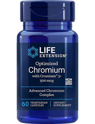LIFE EXTENSION OPTIMIZED CHROMIUM 500mcg-60kaps