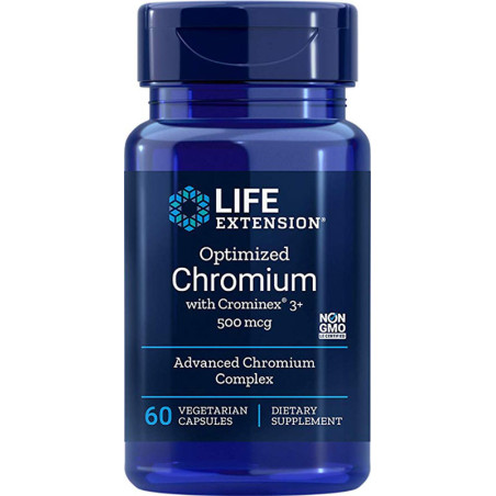 LIFE EXTENSION OPTIMIZED CHROMIUM 500mcg-60kaps