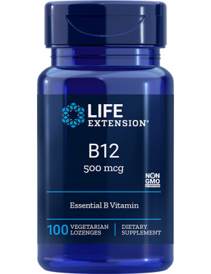 LIFE EXTENSION VITAMIN B12 500mcg - 100lonzenges