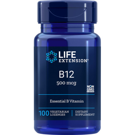 LIFE EXTENSION VITAMIN B12 500mcg - 100lonzenges