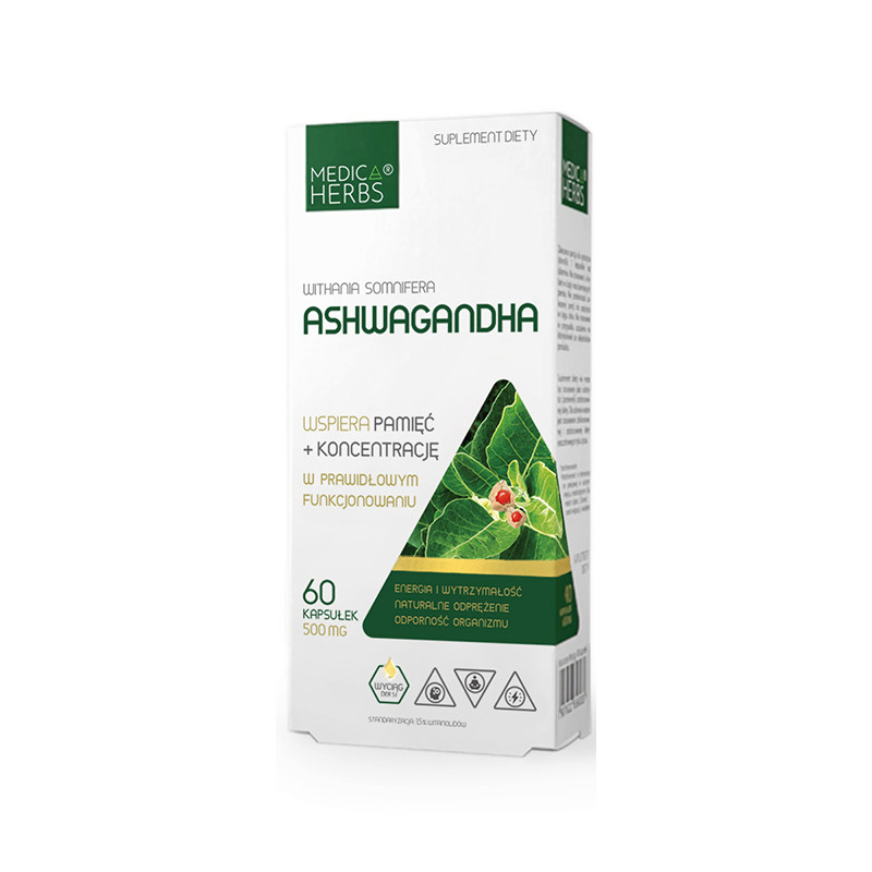 MEDICA HERBS ASHWAGANDHA 60kaps MEDICA HERBS ASHWAGANDHA 60kaps