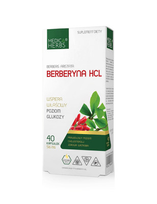 MEDICA HERBS BERBERYNA HCL 40 kaps