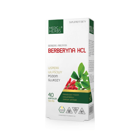 MEDICA HERBS BERBERYNA HCL 40 kaps