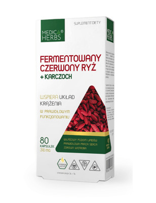 MEDICA HERBS FERMENTOWANY CZERWONY RYŻ 80 kaps