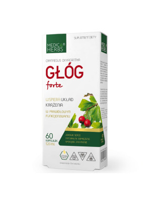 MEDICA HERBS GŁÓG FORTE - 60 kaps