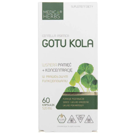 MEDICA HERBS GOTU KOLA 60kaps