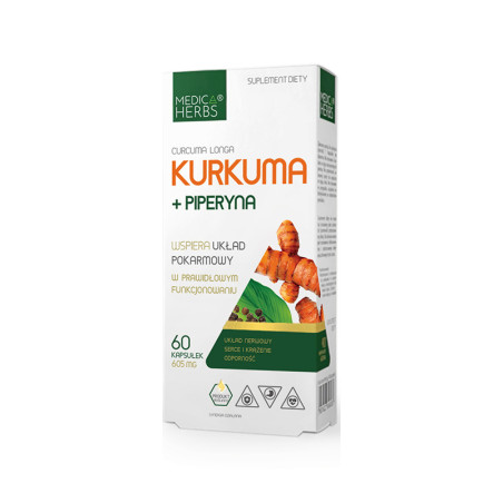 MEDICA HERBS KURKUMA+ PIPERYNA 60 kaps