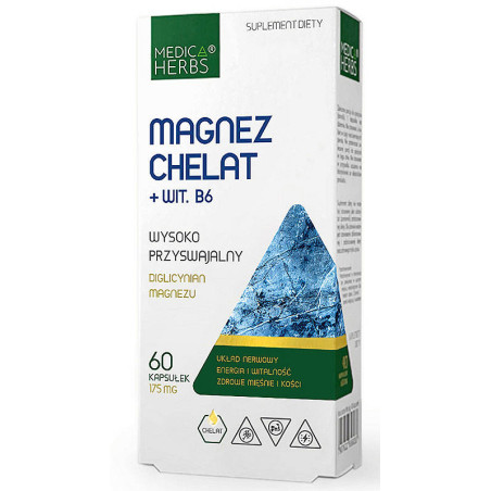 MEDICA HERBS MAGNEZ CHELAT+WIT. B6 -  60kaps