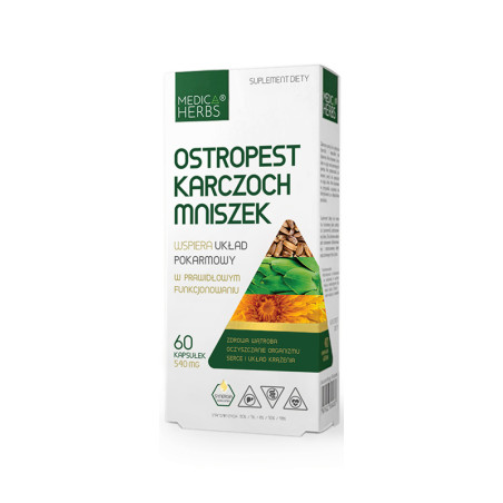 MEDICA HERBS OSTROPEST KARCZOCH MNISZEK 60 kaps
