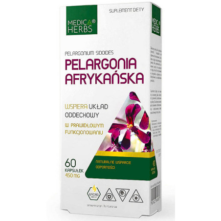 MEDICA HERBS PELARGONIA AFRYKAŃSKA 60kaps