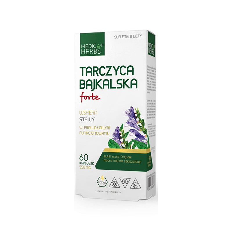 MEDICA HERBS TARCZYCA BAJKALSKA FORTE 60 kaps MEDICA HERBS TARCZYCA BAJKALSKA FORTE 60 kaps