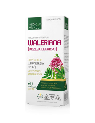 MEDICA HERBS WALERIANA KOZŁEK LEKARSKI 60 kaps