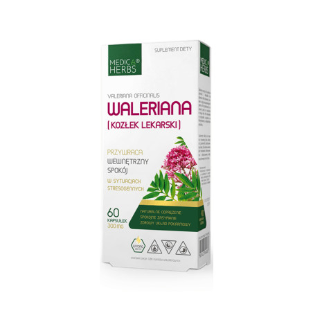 MEDICA HERBS WALERIANA KOZŁEK LEKARSKI 60 kaps