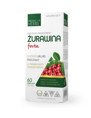 MEDICA HERBS ŻURAWINA FORTE 60 kaps