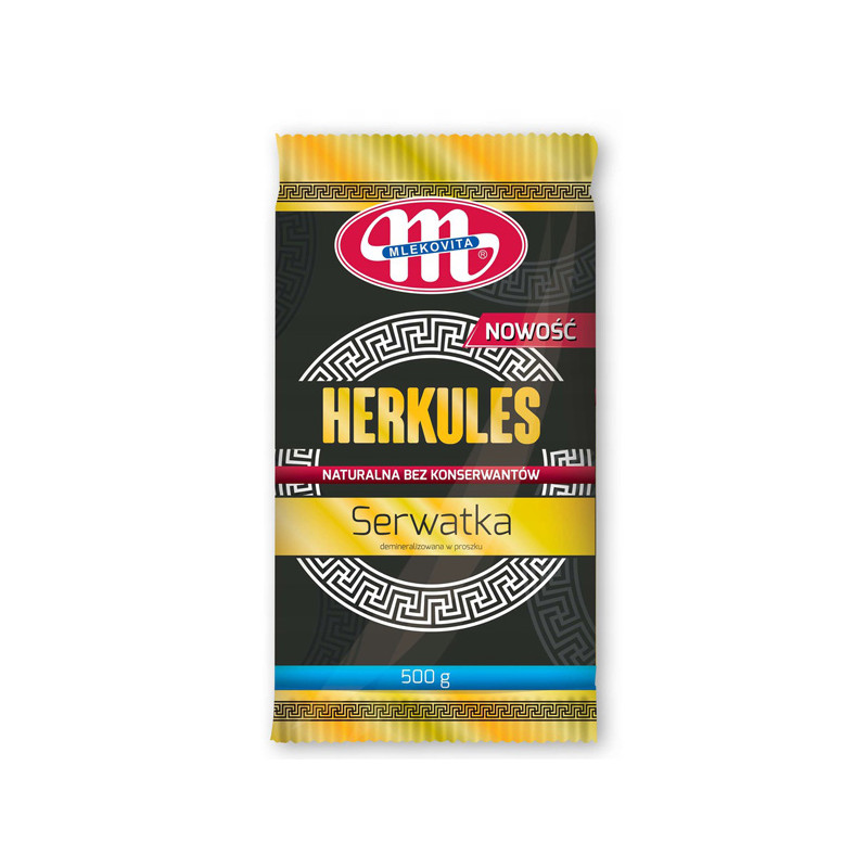 MLEKOVITA HERKULES SERWATKA W PROSZKU 70% - 500g MLEKOVITA HERKULES SERWATKA W PROSZKU 70% - 500g