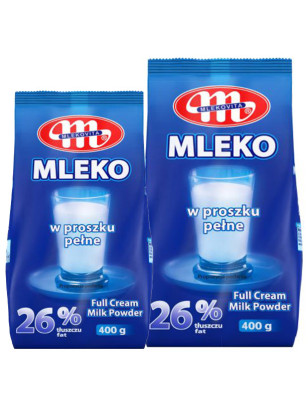 MLEKOVITA MLEKO W PROSZKU PEŁNE (2x400g) - 800g