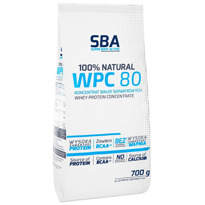 MLEKOVITA SBA WPC 80% 700g naturlany MLEKOVITA SBA WPC 80% 700g naturlany